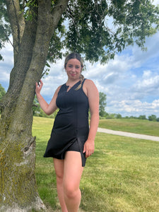 ZIP UP ACTIVE DRESS WITH SKORT