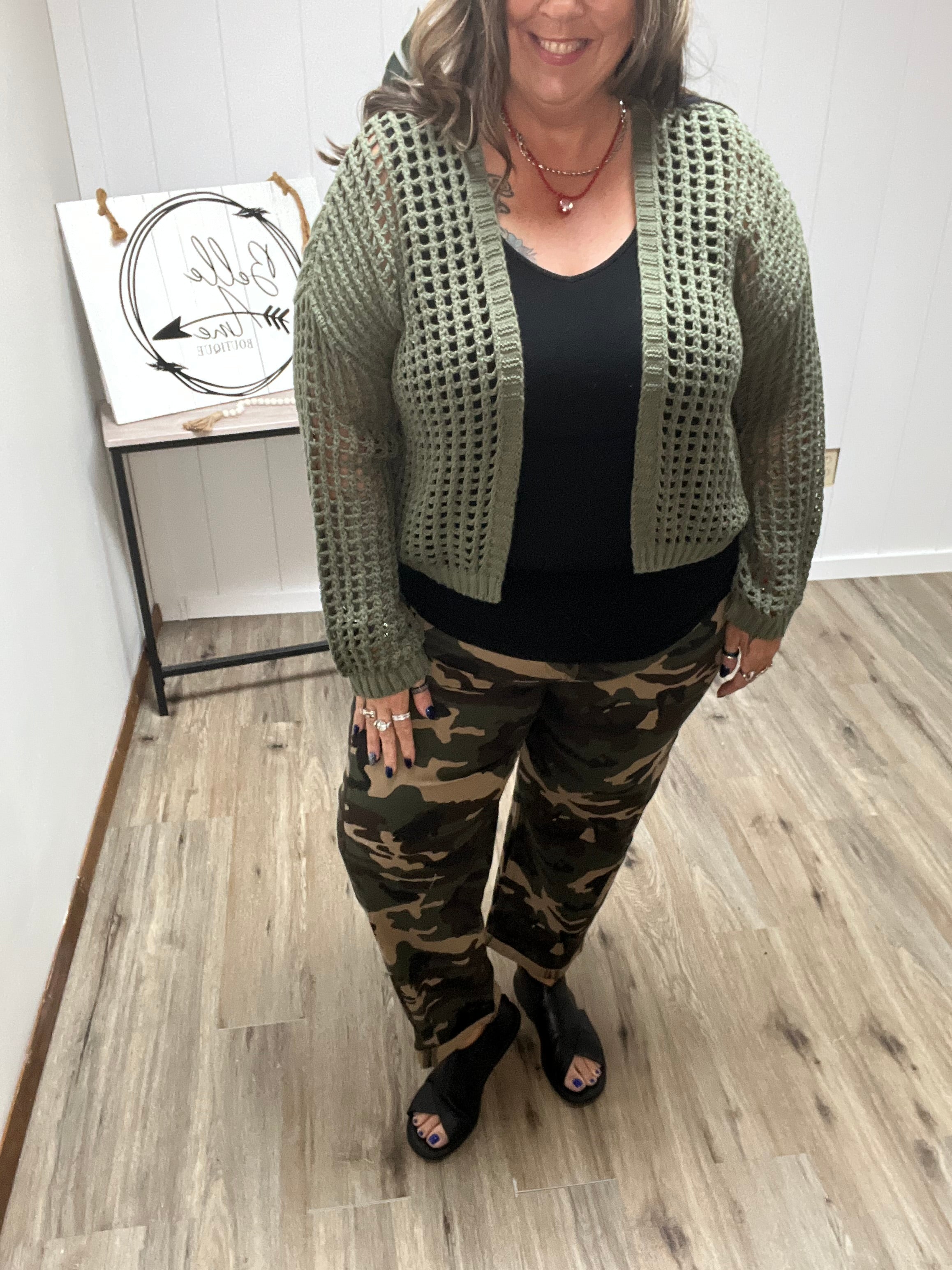 CAMO BARREL JEANS