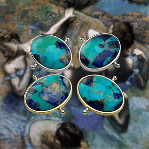 CONQUERing - "Dancers in Blue" Mosaic Stone Element