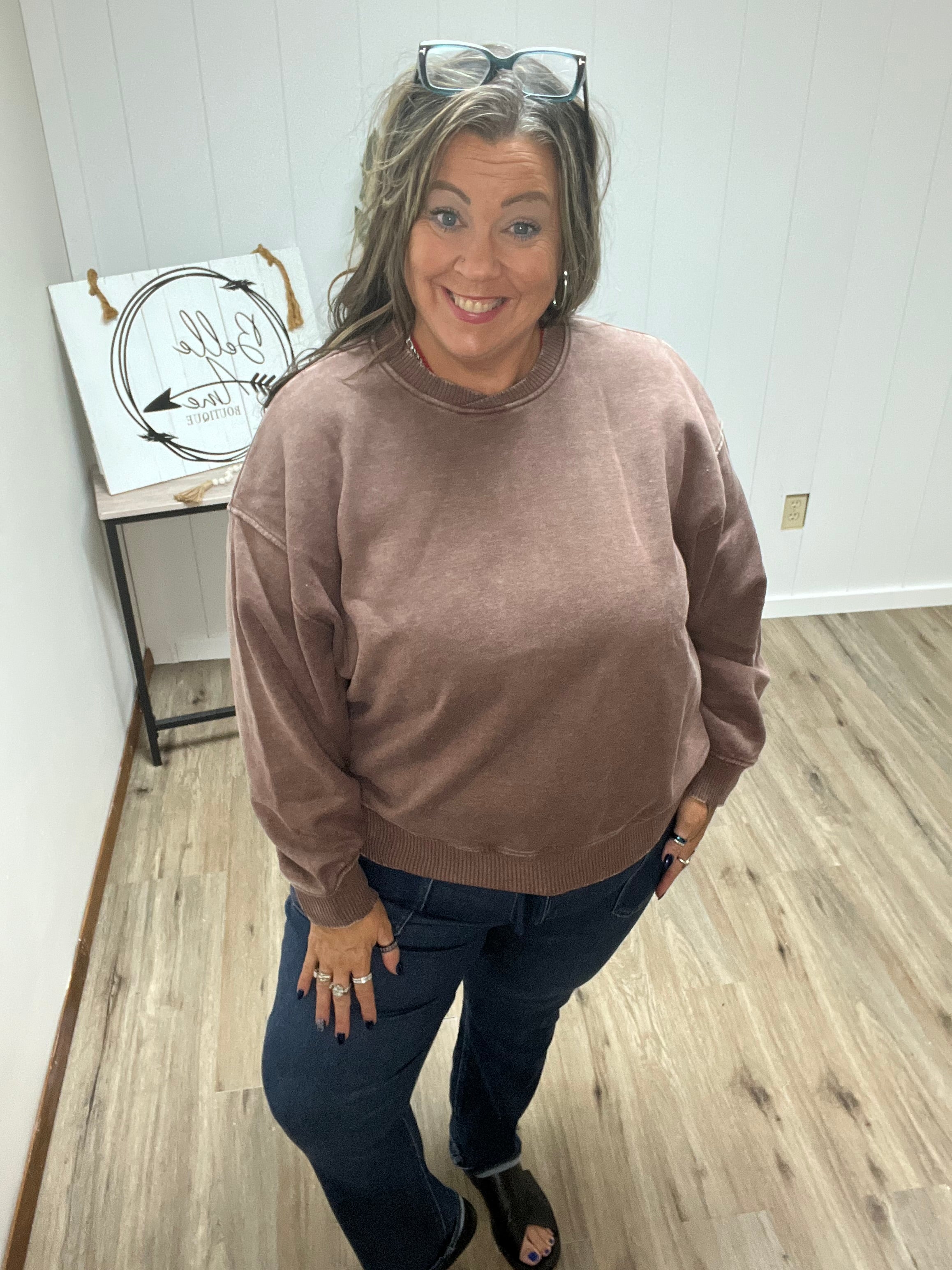 OVERSIZED FLEECE PULLOVER