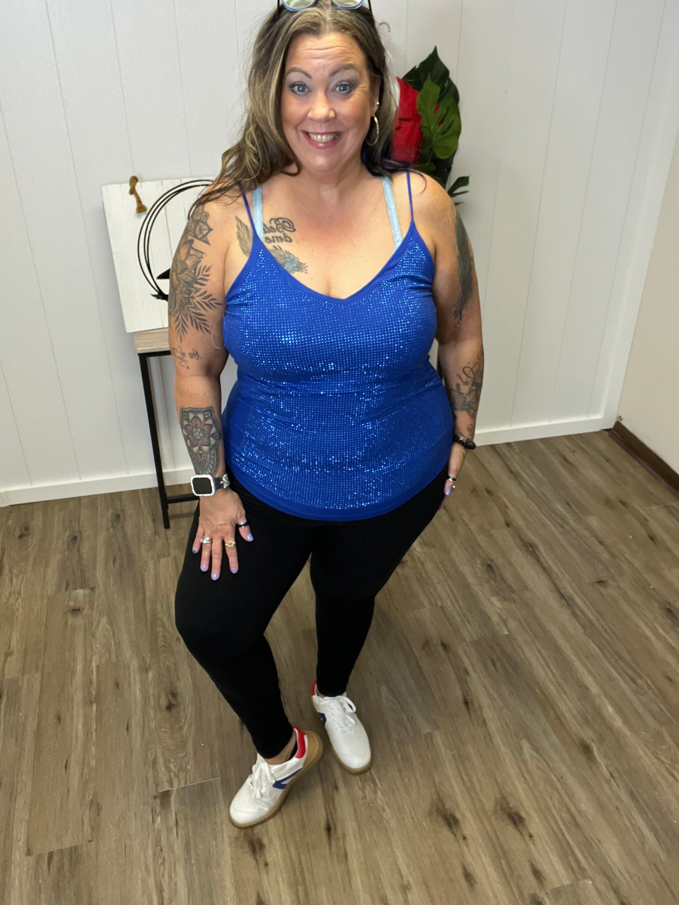 VOCAL STONED SPARKLE TANK TOP