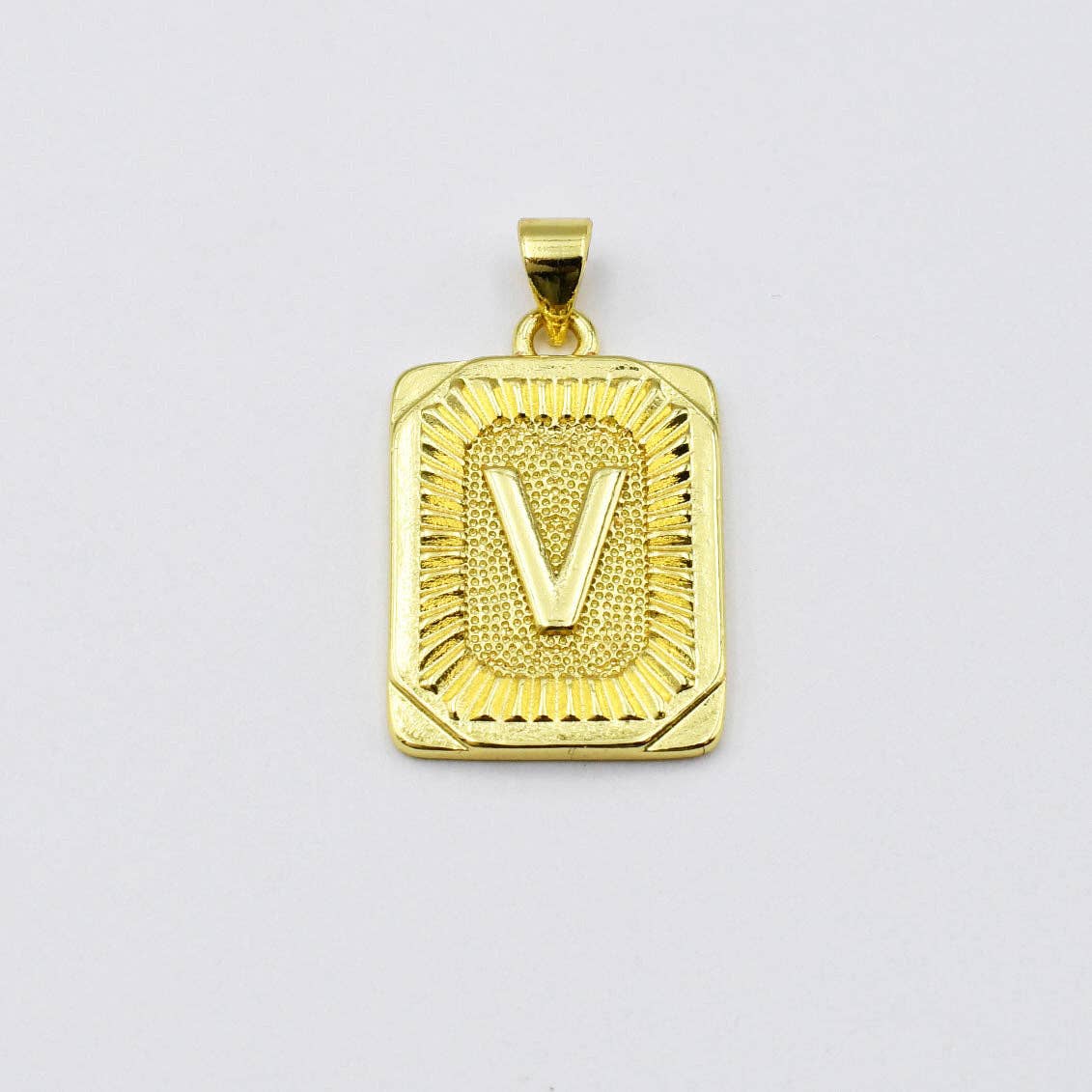 Medallion Initial Charm