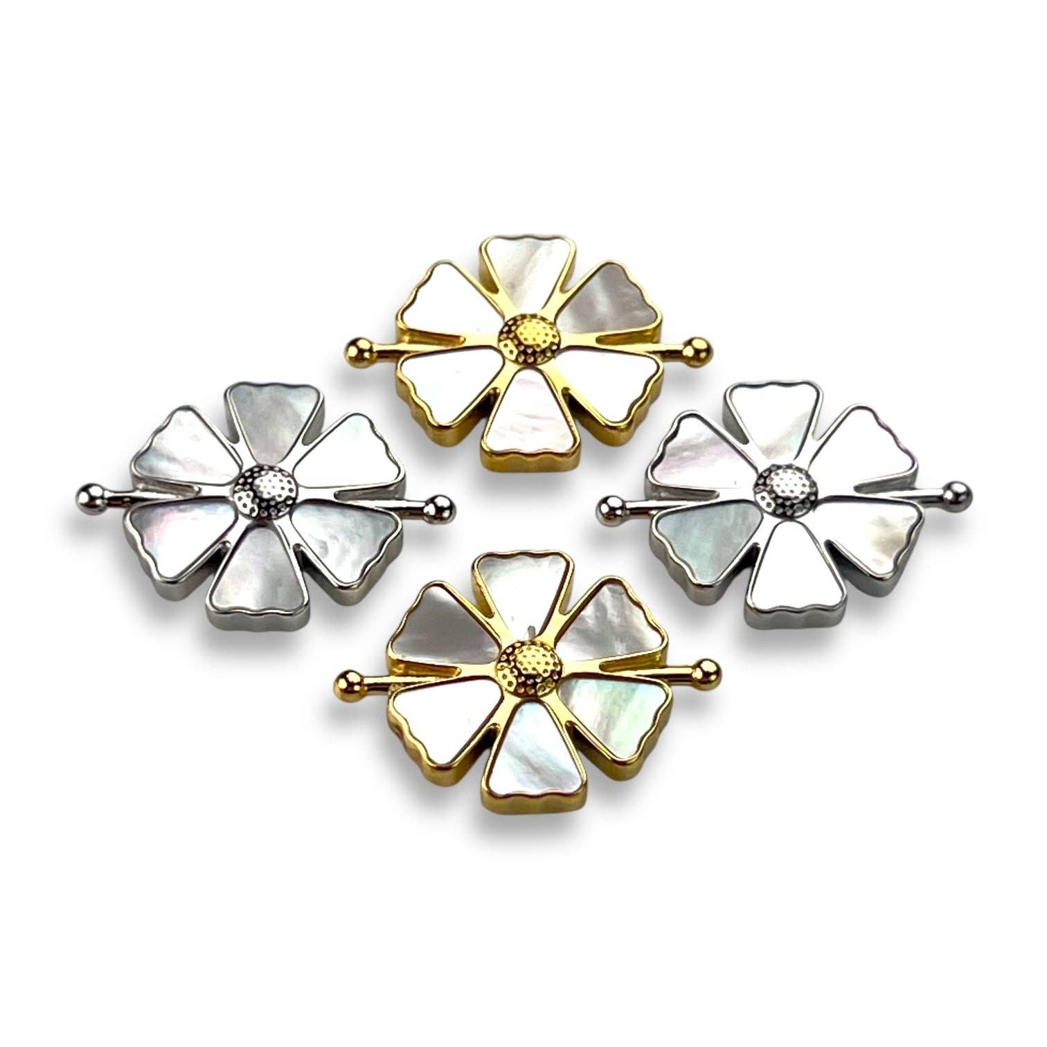 Mother of Pearl Crystal Flower Element