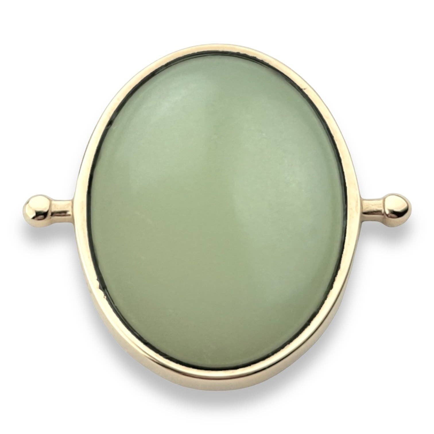 CONQUERing - Butter Jade Oval Crystal Element