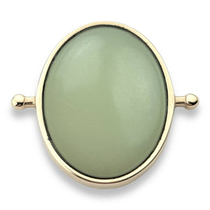 CONQUERing - Butter Jade Oval Crystal Element