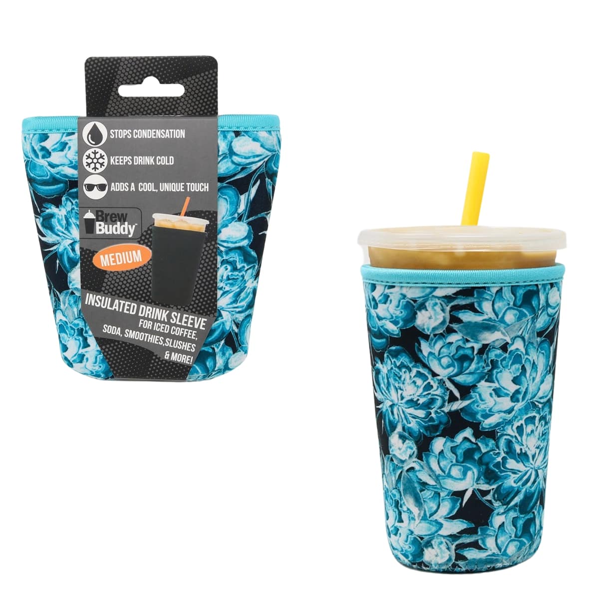 Seriously Shea - Brew Buddy Insulated Iced Coffee Sleeve - Peony