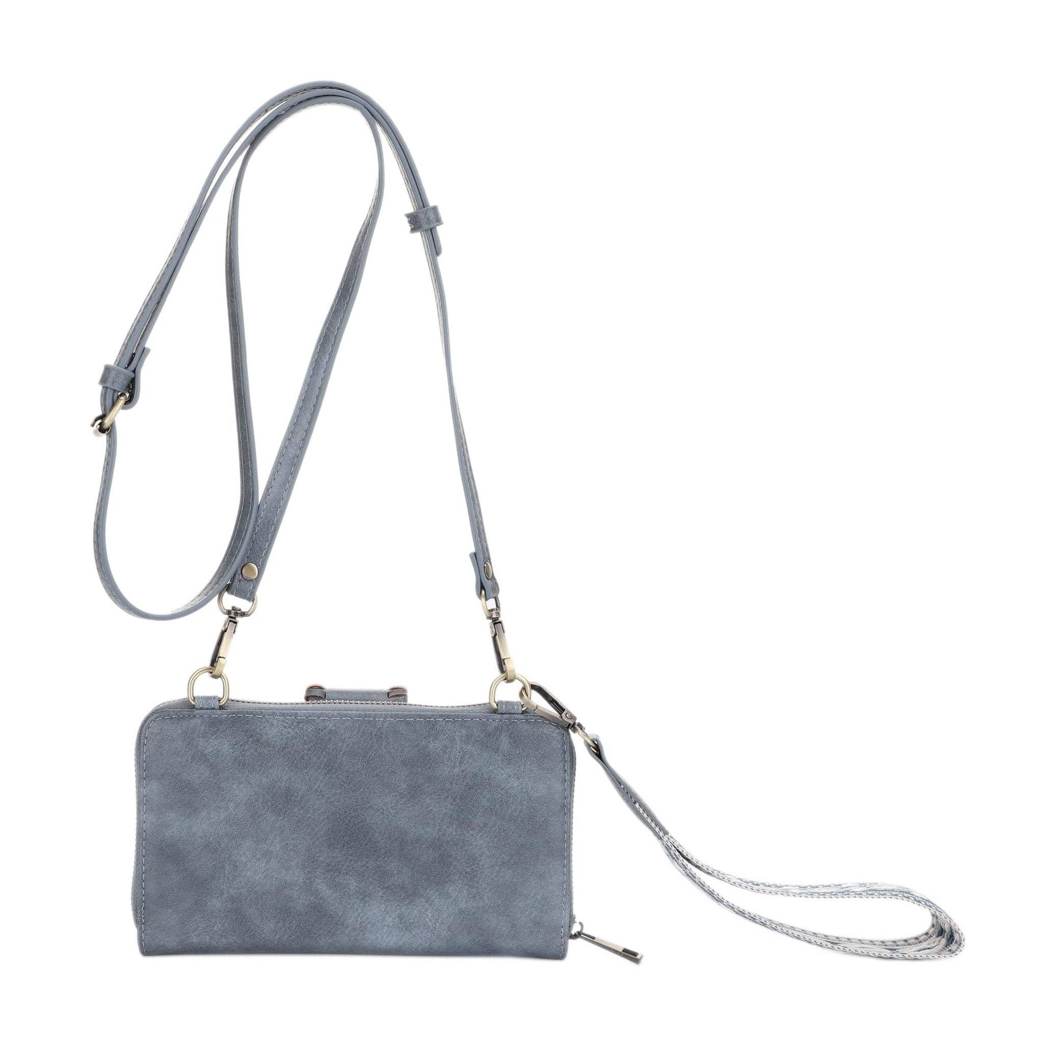 Jolie Crossbody Wallet With Boho Wrist Strap