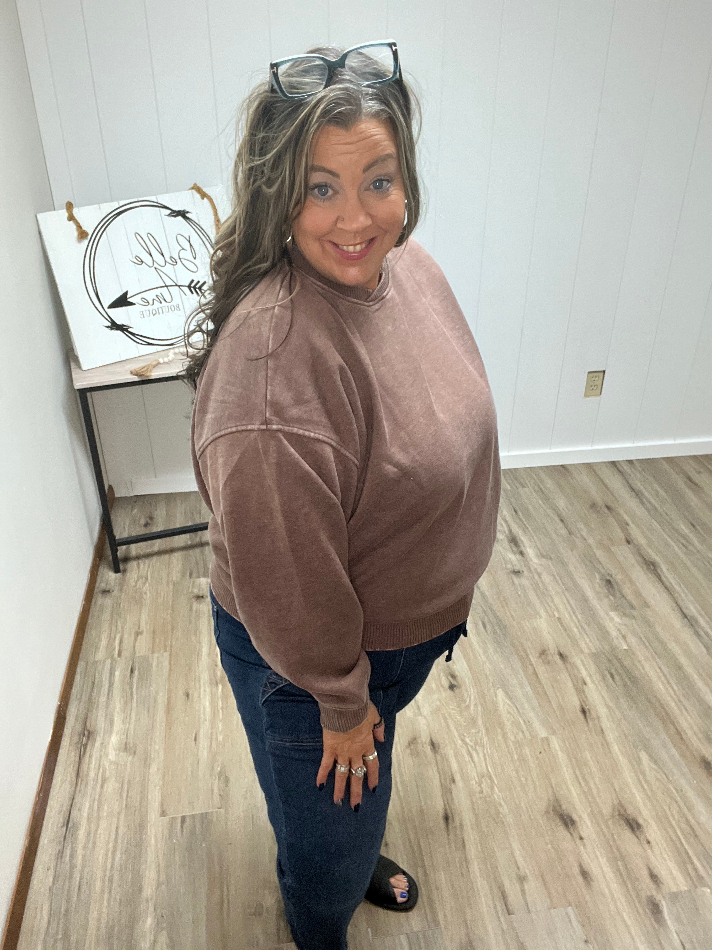 OVERSIZED FLEECE PULLOVER