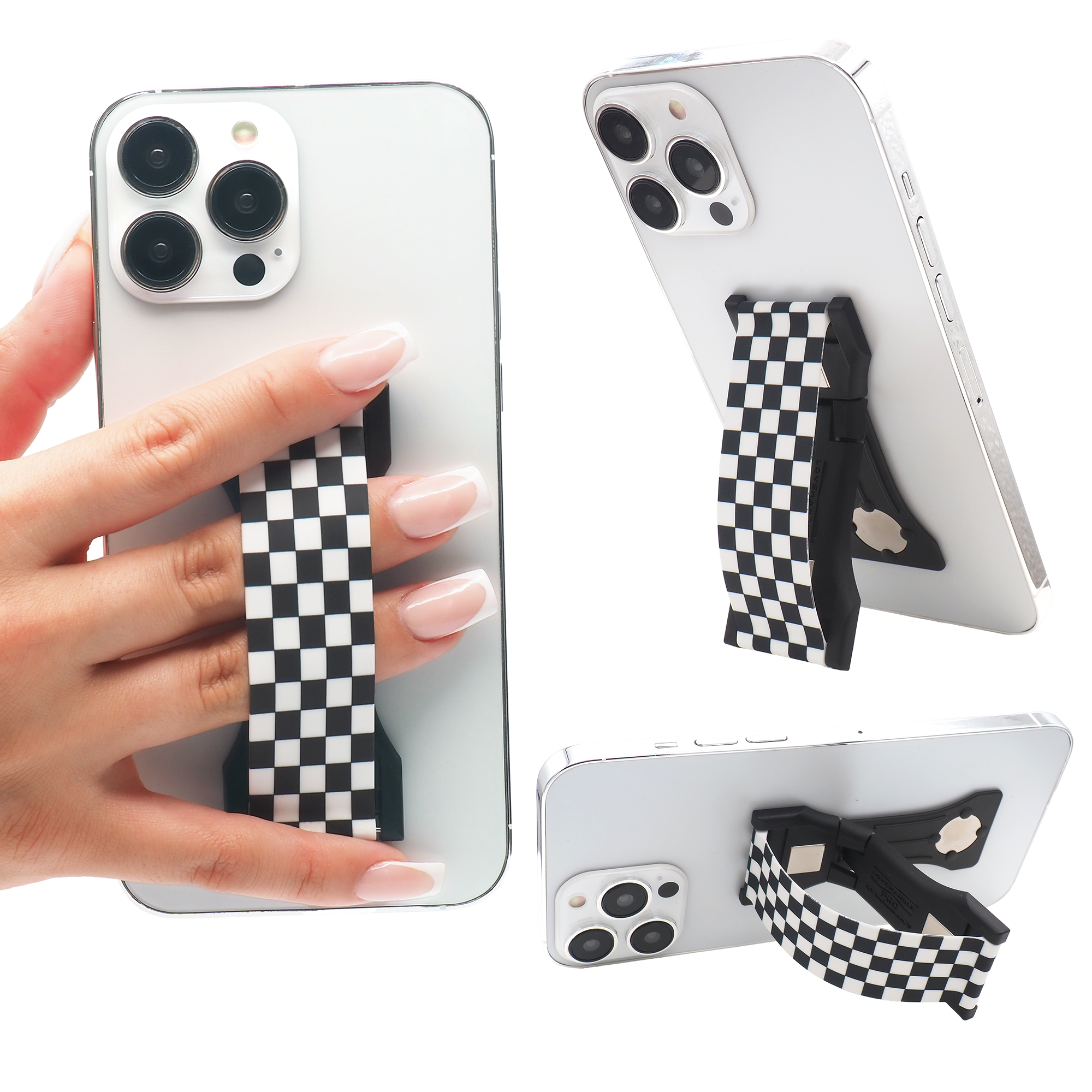Love Handle PRO - Black and White Checkered