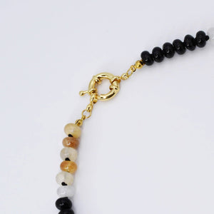 PREORDER Brooke Black and Brown Gemstone