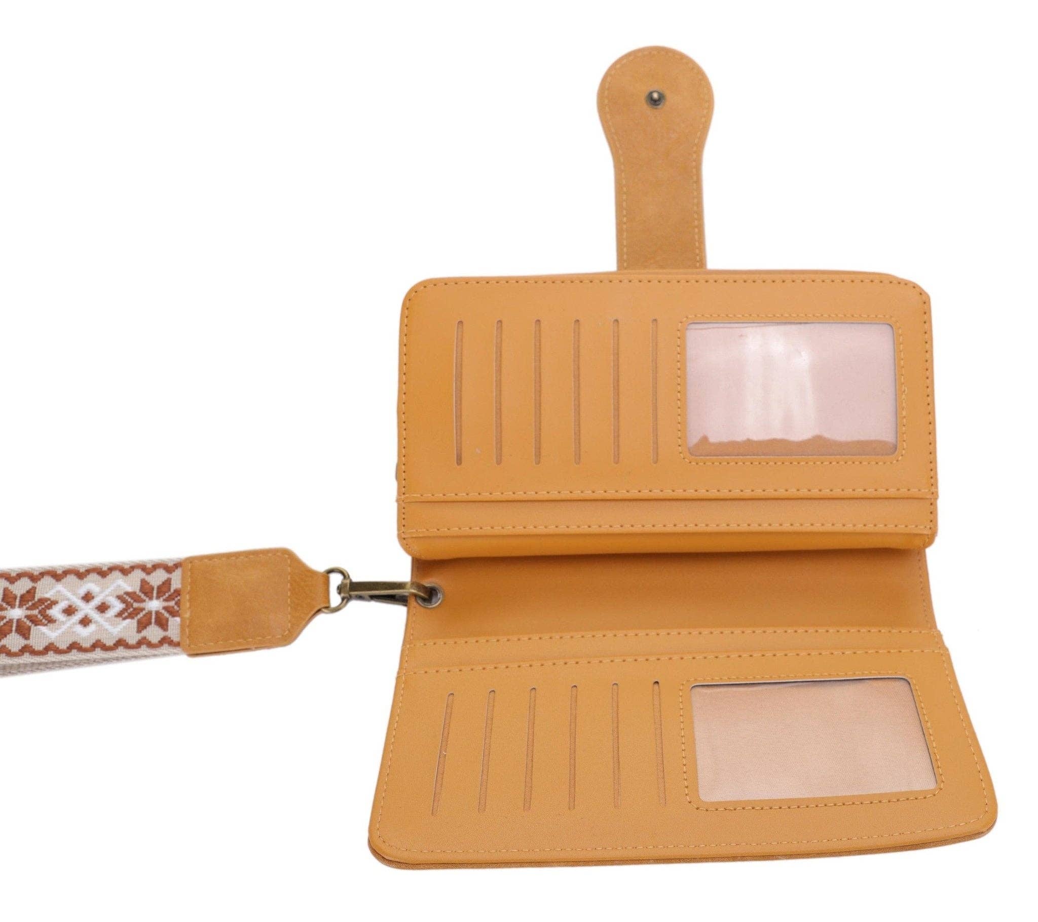 Dolly Western Women's Wallet with Boho Wristlet Strap