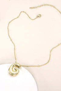 STAINLESS STEEL BALLOON BUBBLE INITIAL NECKLACE