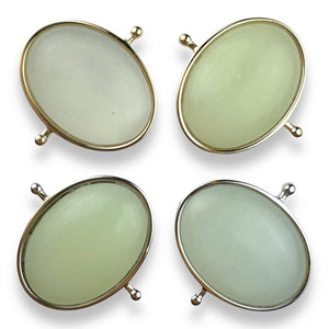 CONQUERing - Butter Jade Oval Crystal Element