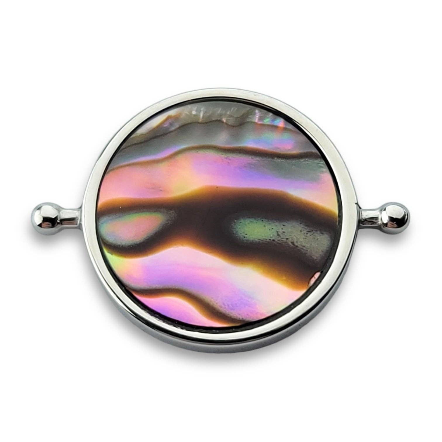 CONQUERing - Abalone Shell Round Crystal Element