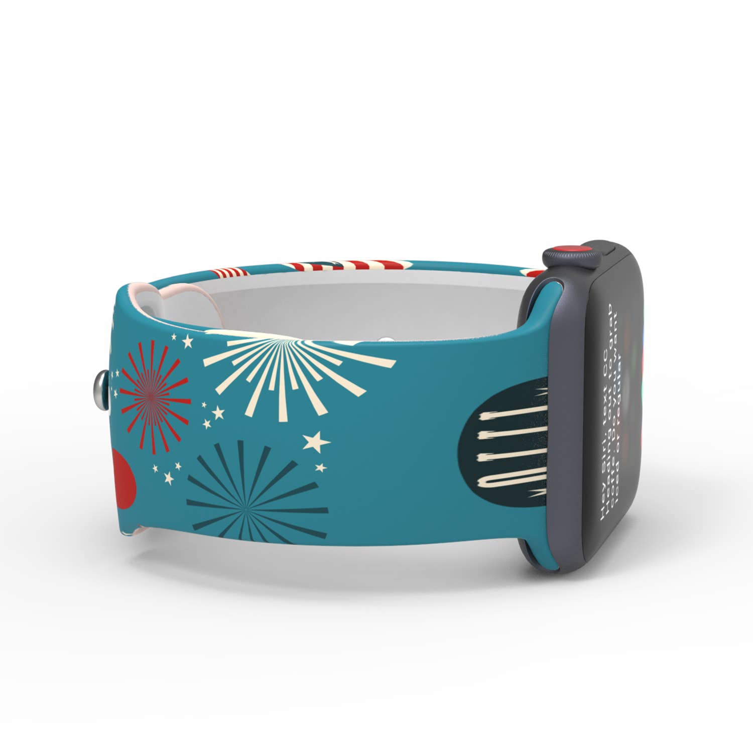 4th of July American Flag Apple Watch Silicone Band Striped