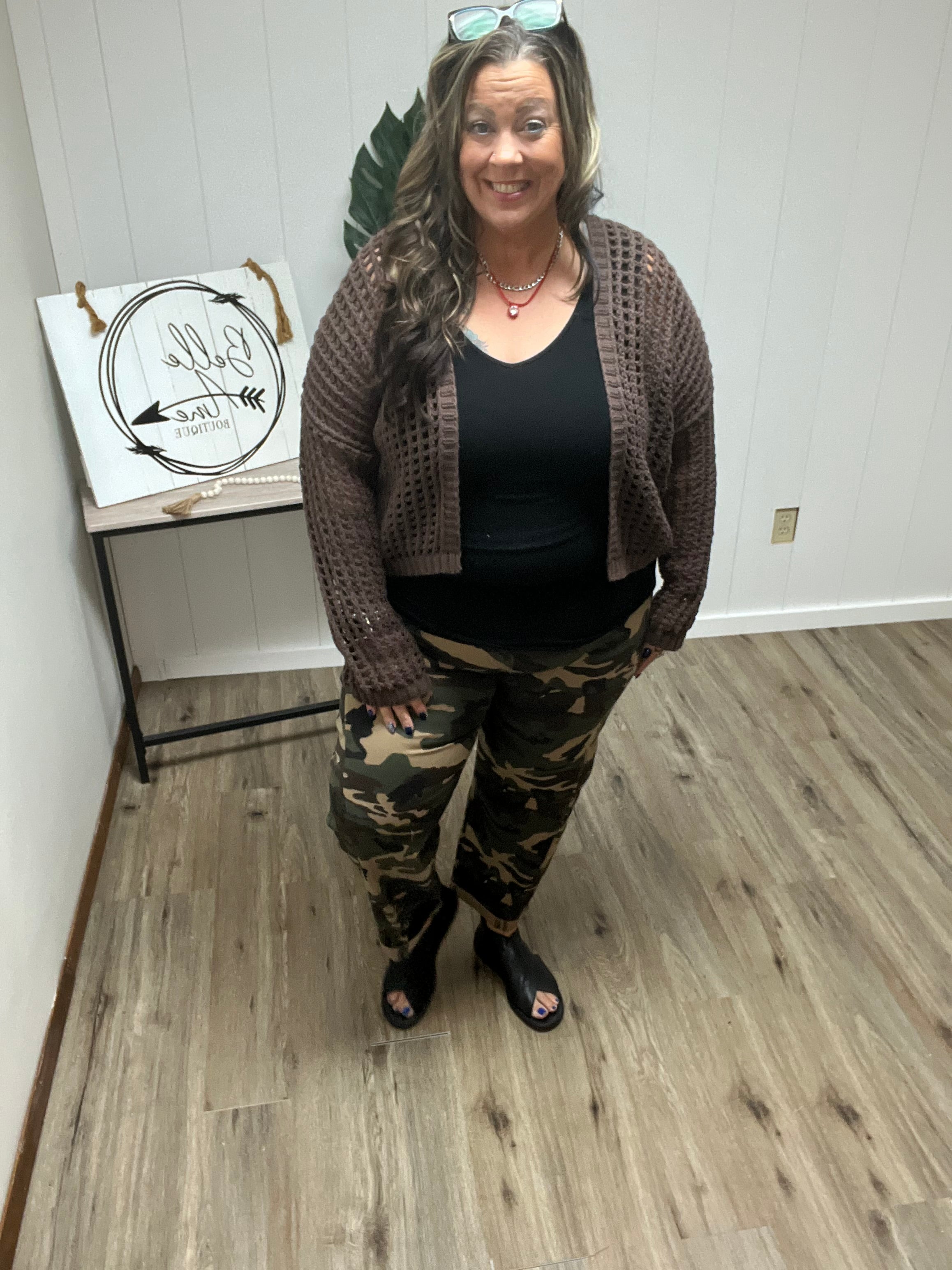 CAMO BARREL JEANS