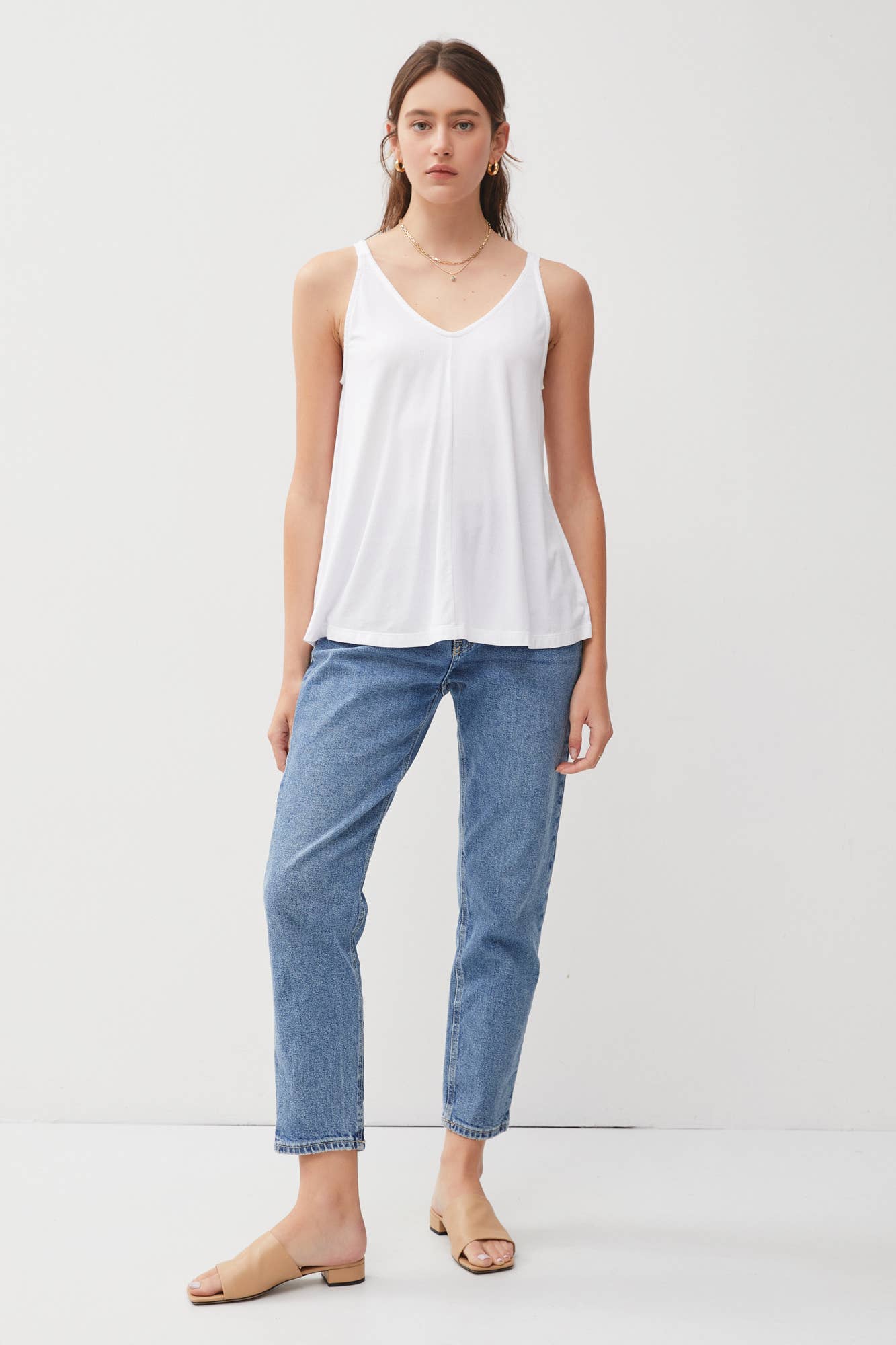 Be Cool - FLOWY V-NECK TANK