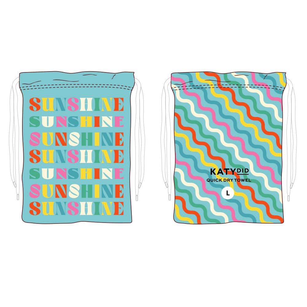 Katydid - Sunshine Quick Dry Beach Towel