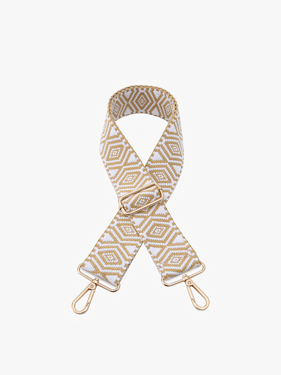 Cream Diamond Guitar Strap