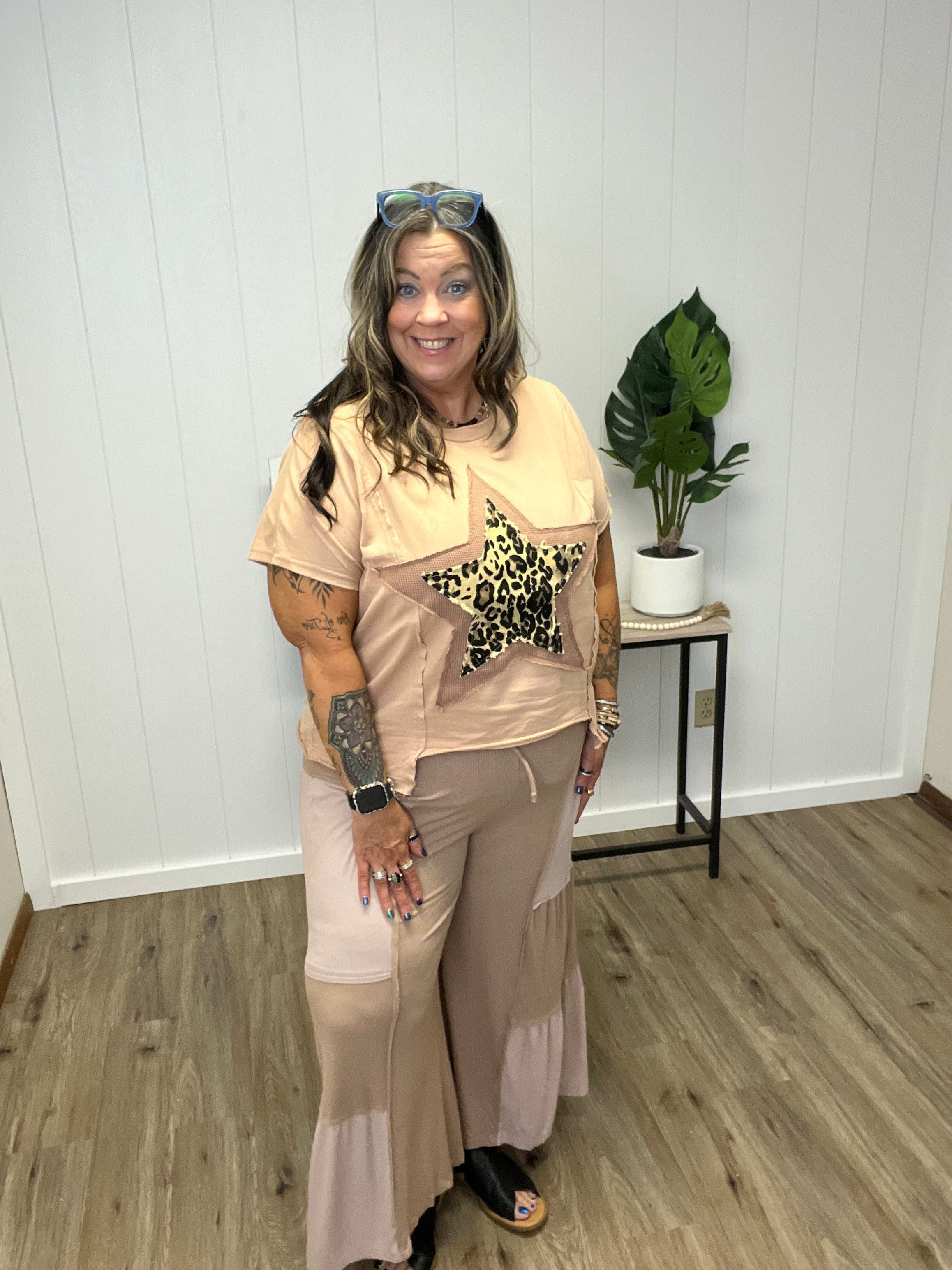 MINERAL WASHED LEOPARD PATCH