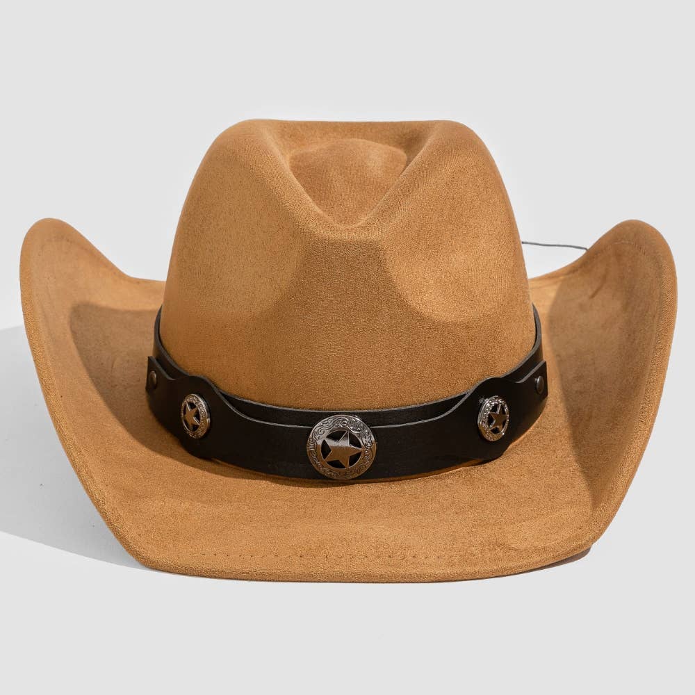 Engraved Western Stars Strap Western Cowboy Hat