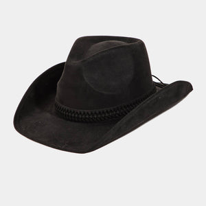 Faux Leather Western Cowboy Fashion Hat