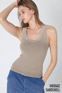 Get it Girl Vintage Reversible Ribbed Tank