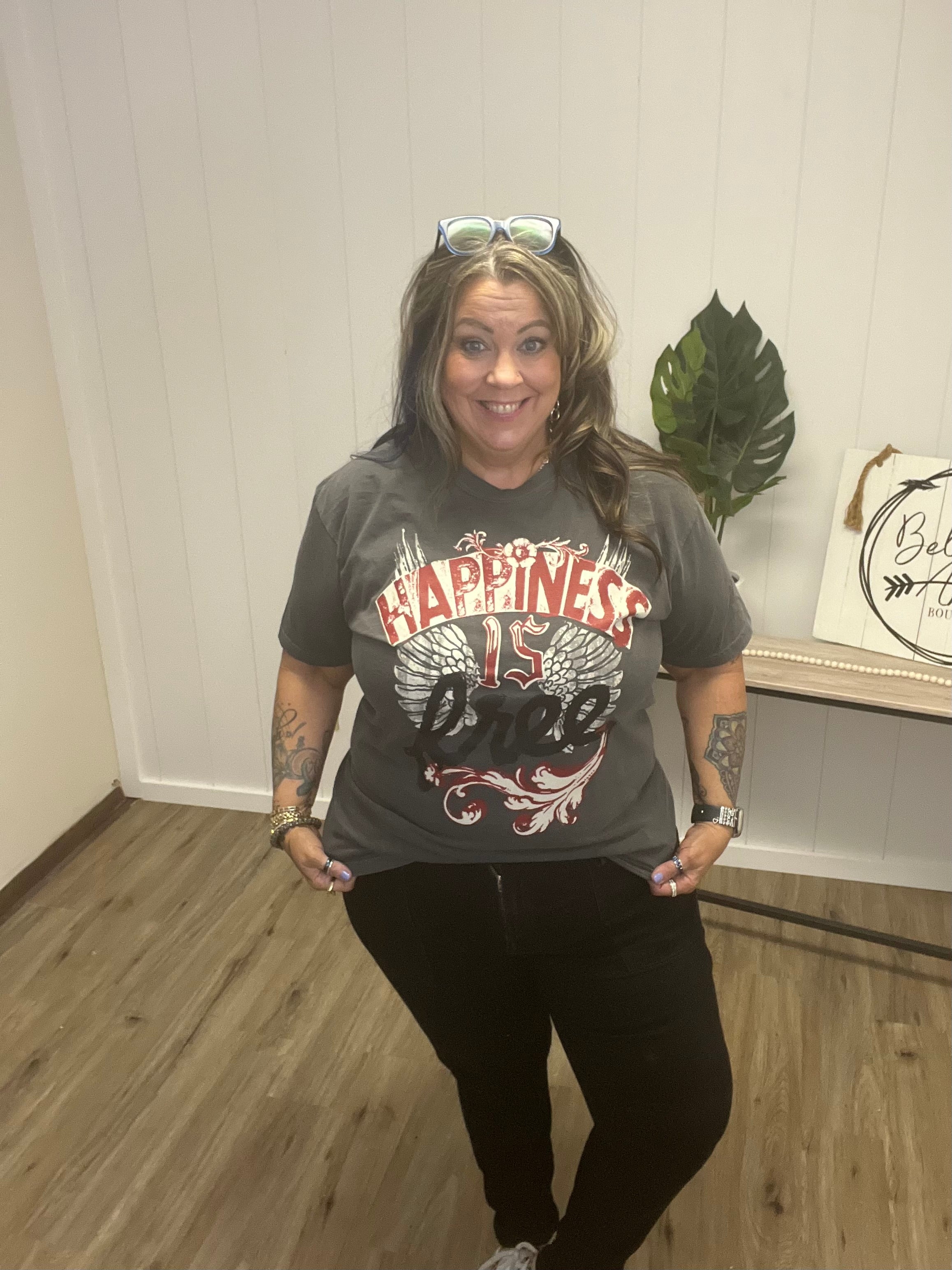 Happiness is Free Graphic Tee