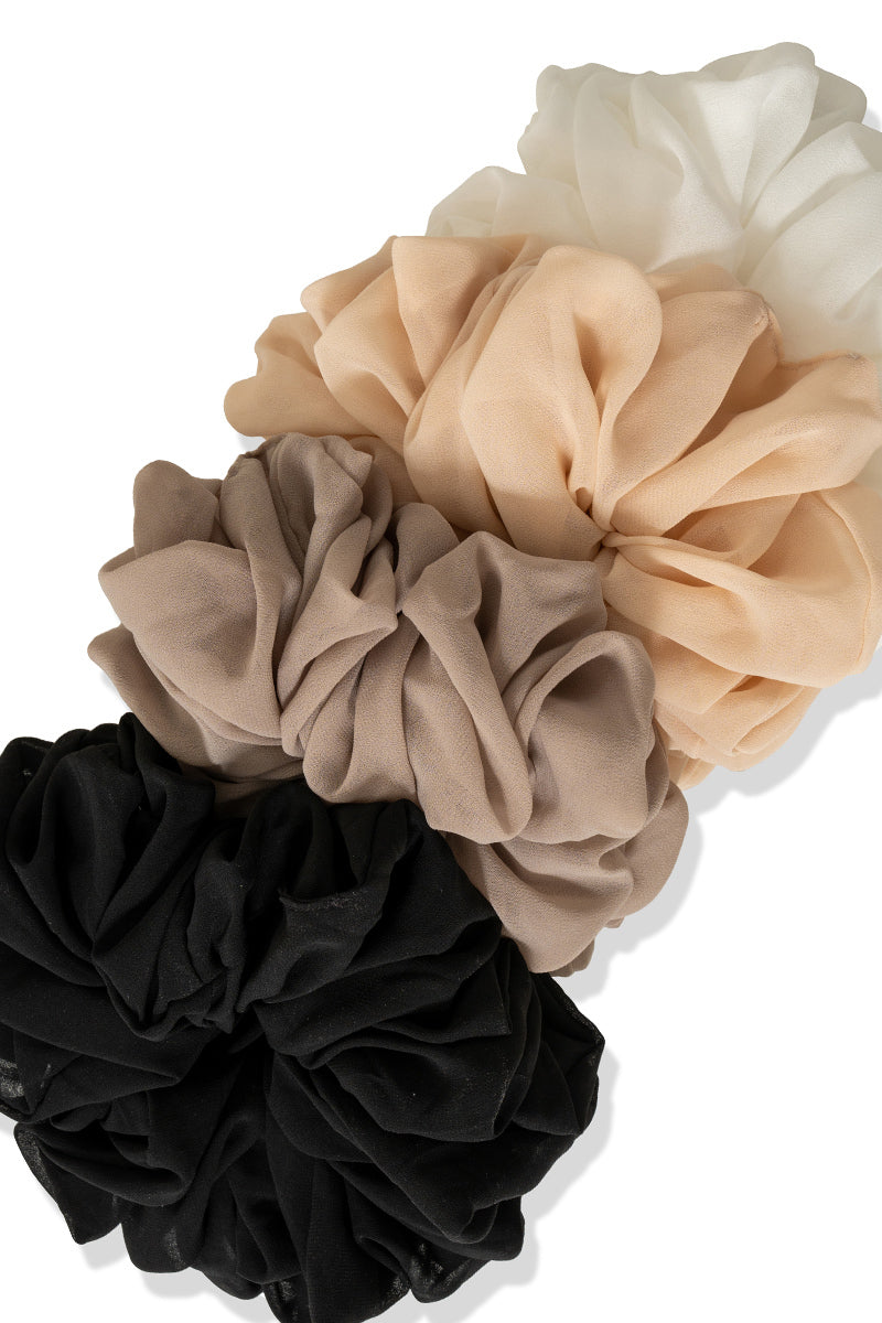 OVERSIZED CHIFFON SCRUNCHIE