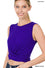 ZENANA  TWIST FRONT SLEEVELESS TOP
