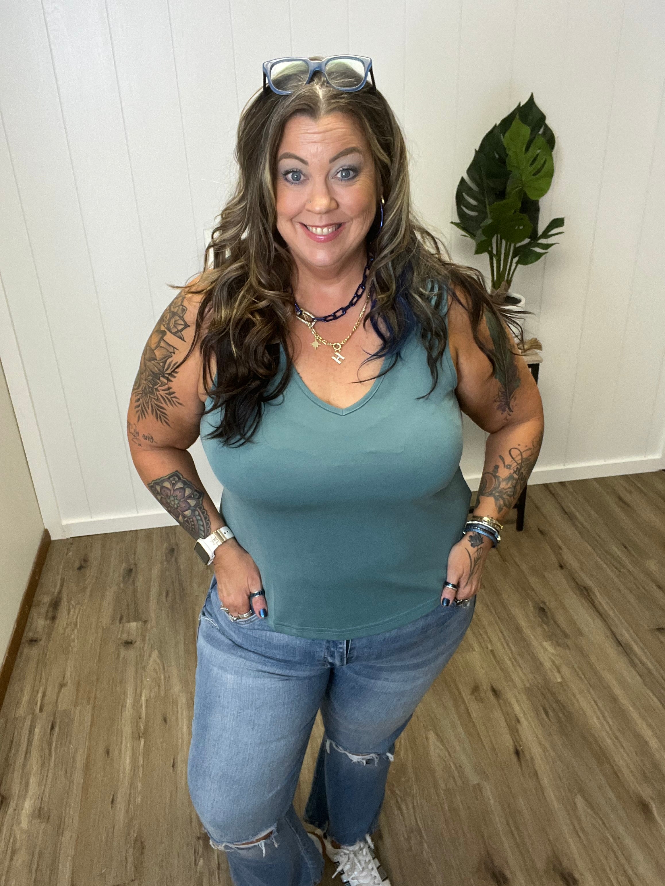 MYSTREE MODAL SMOCKED TANK