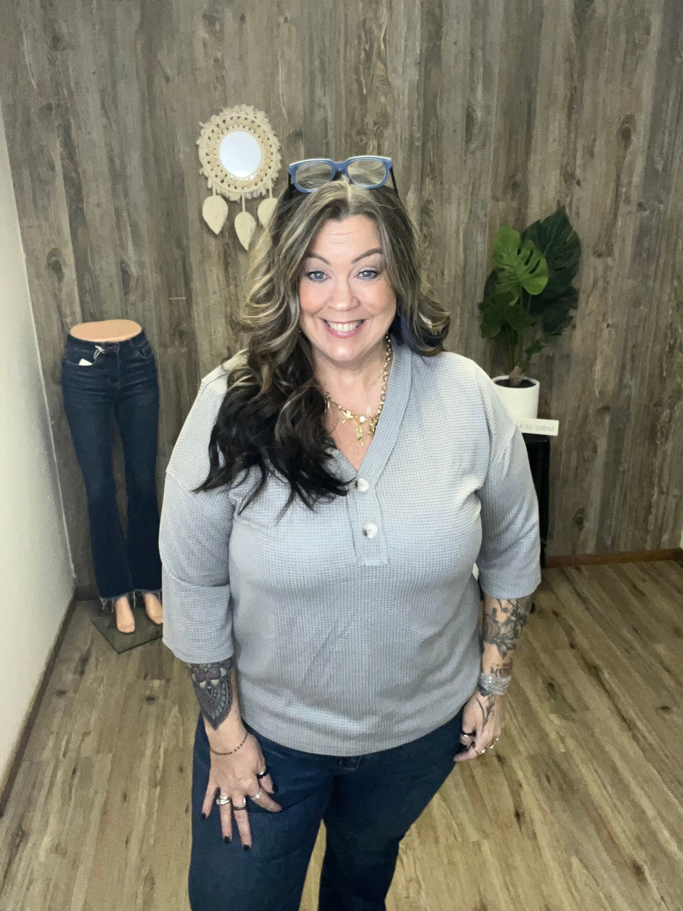 ANDREE BUTTON UP TUNIC