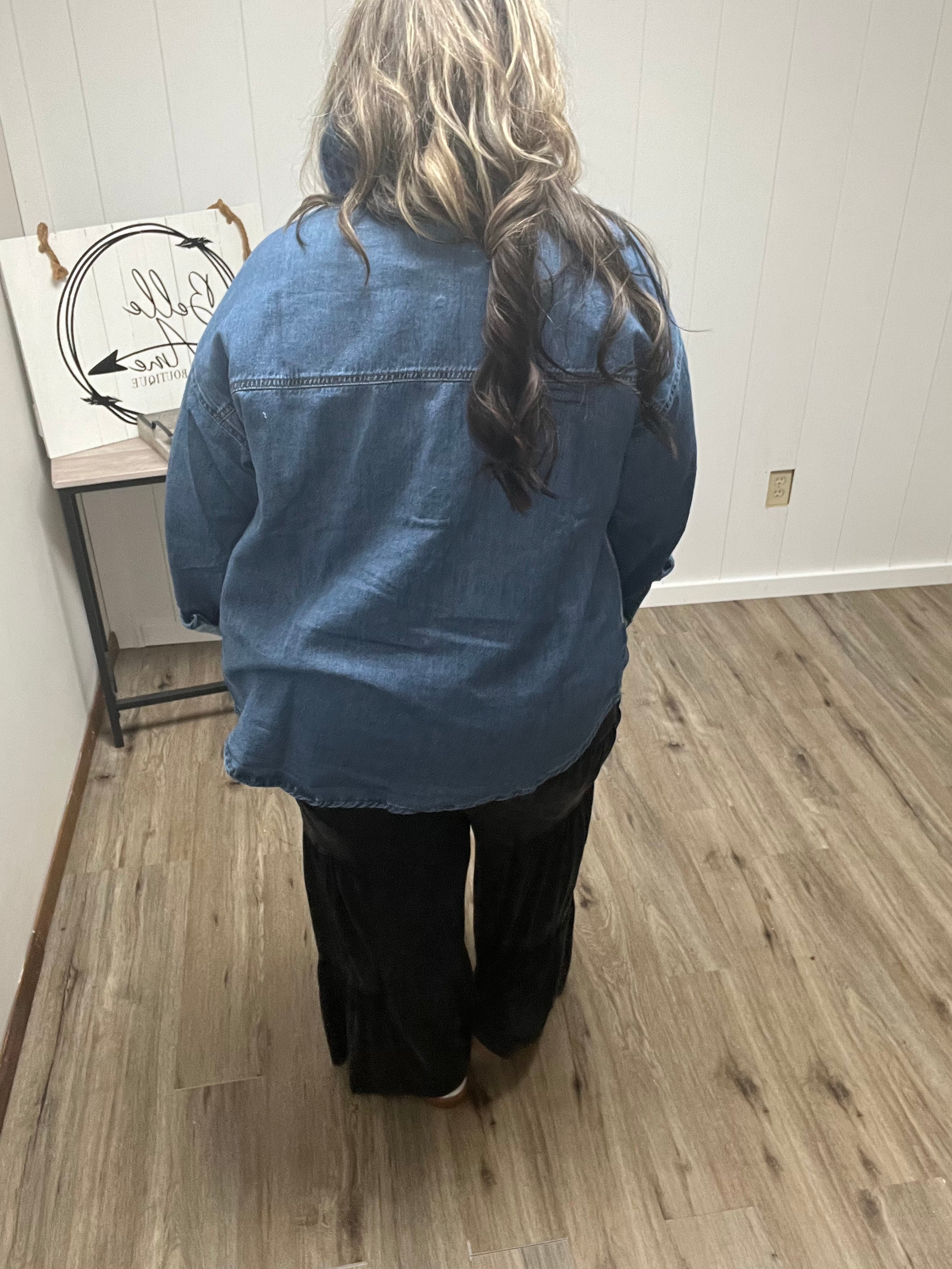 OVERSIZED DENIM SHIRT