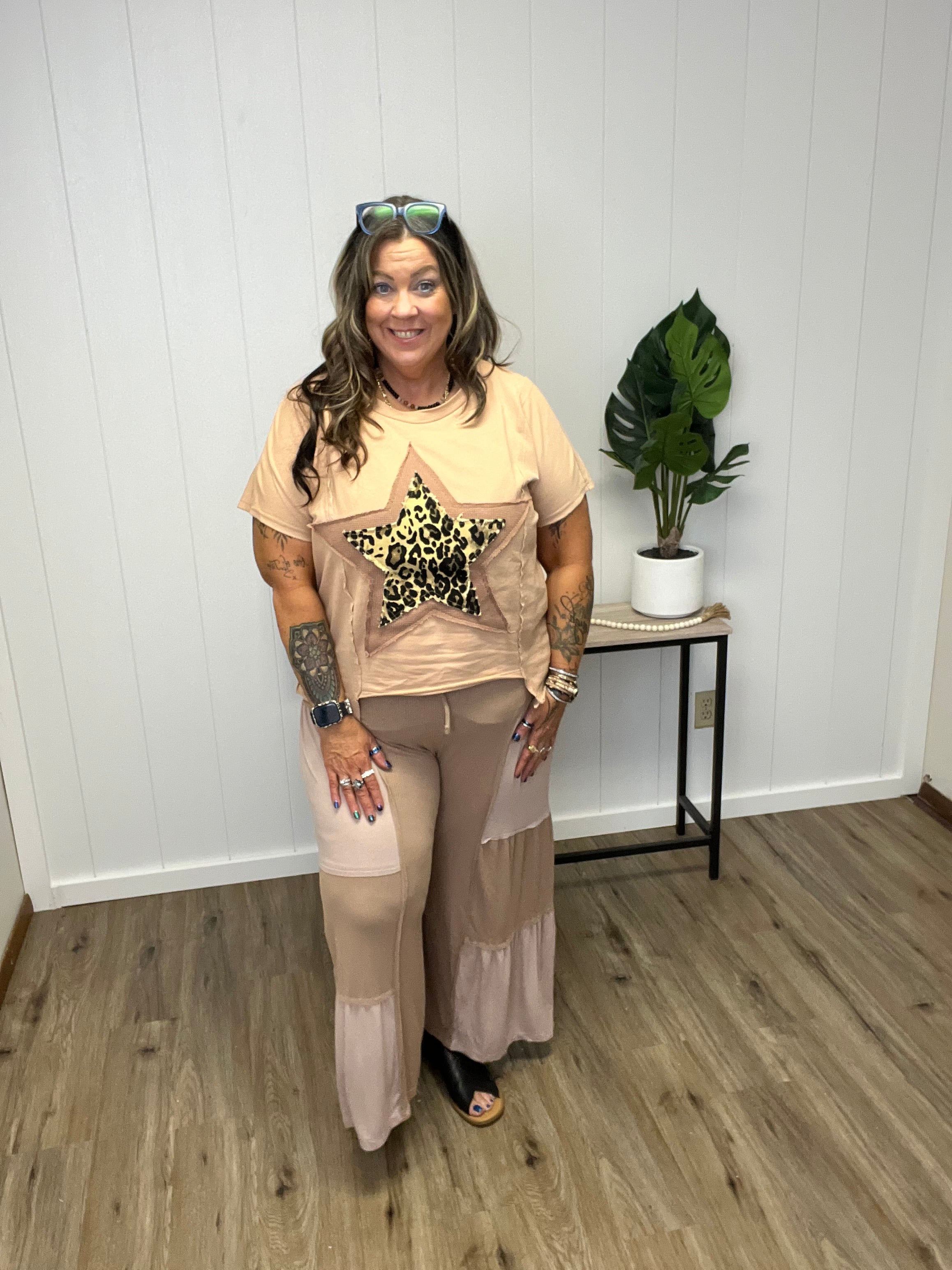 MINERAL WASHED LEOPARD PATCH