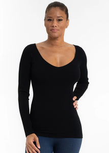 ELIETIAN RIBBED LONG SLEEVE