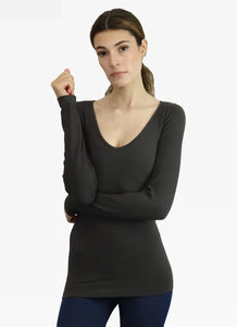 ELIETIAN RIBBED LONG SLEEVE