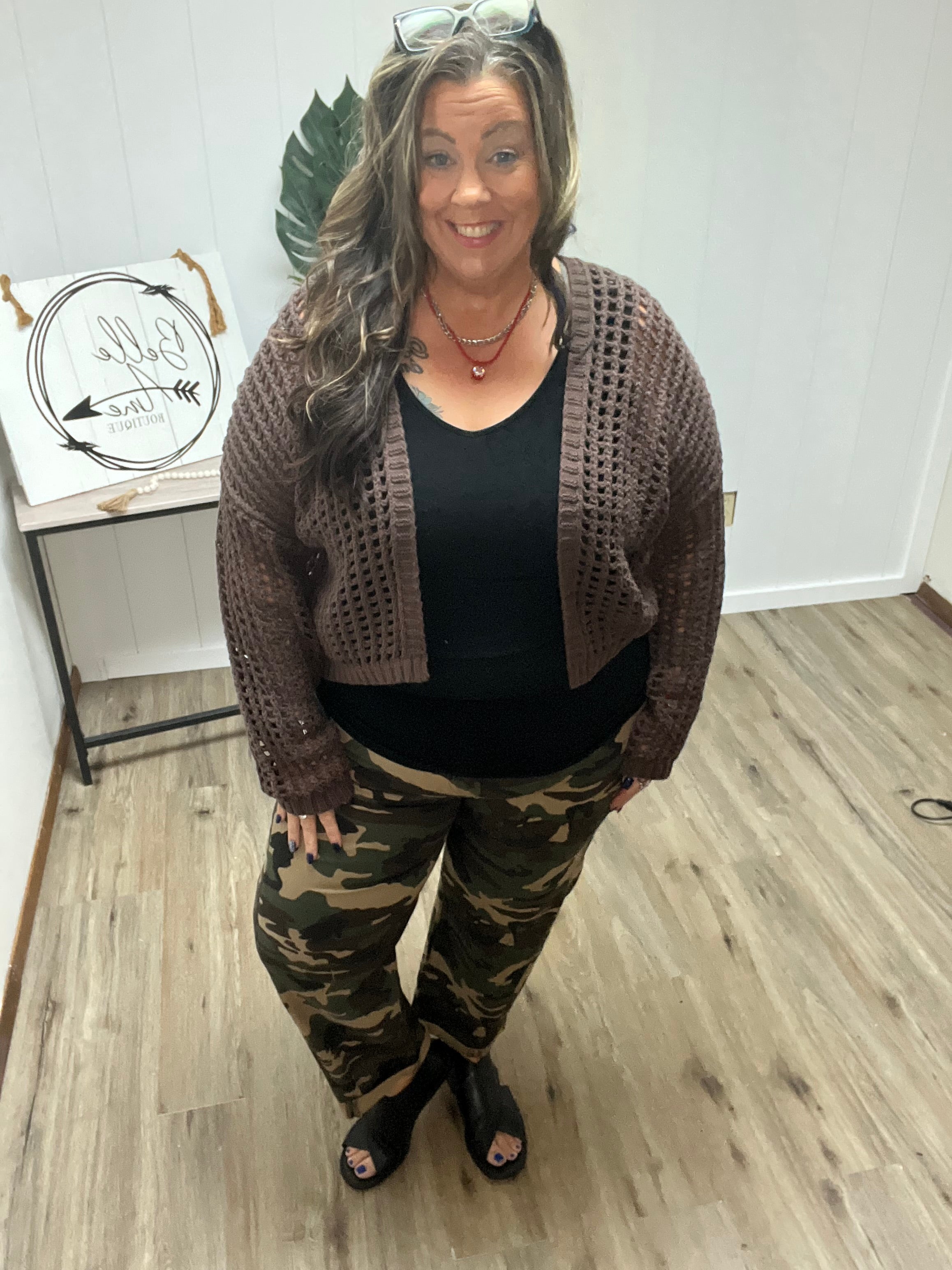 CAMO BARREL JEANS