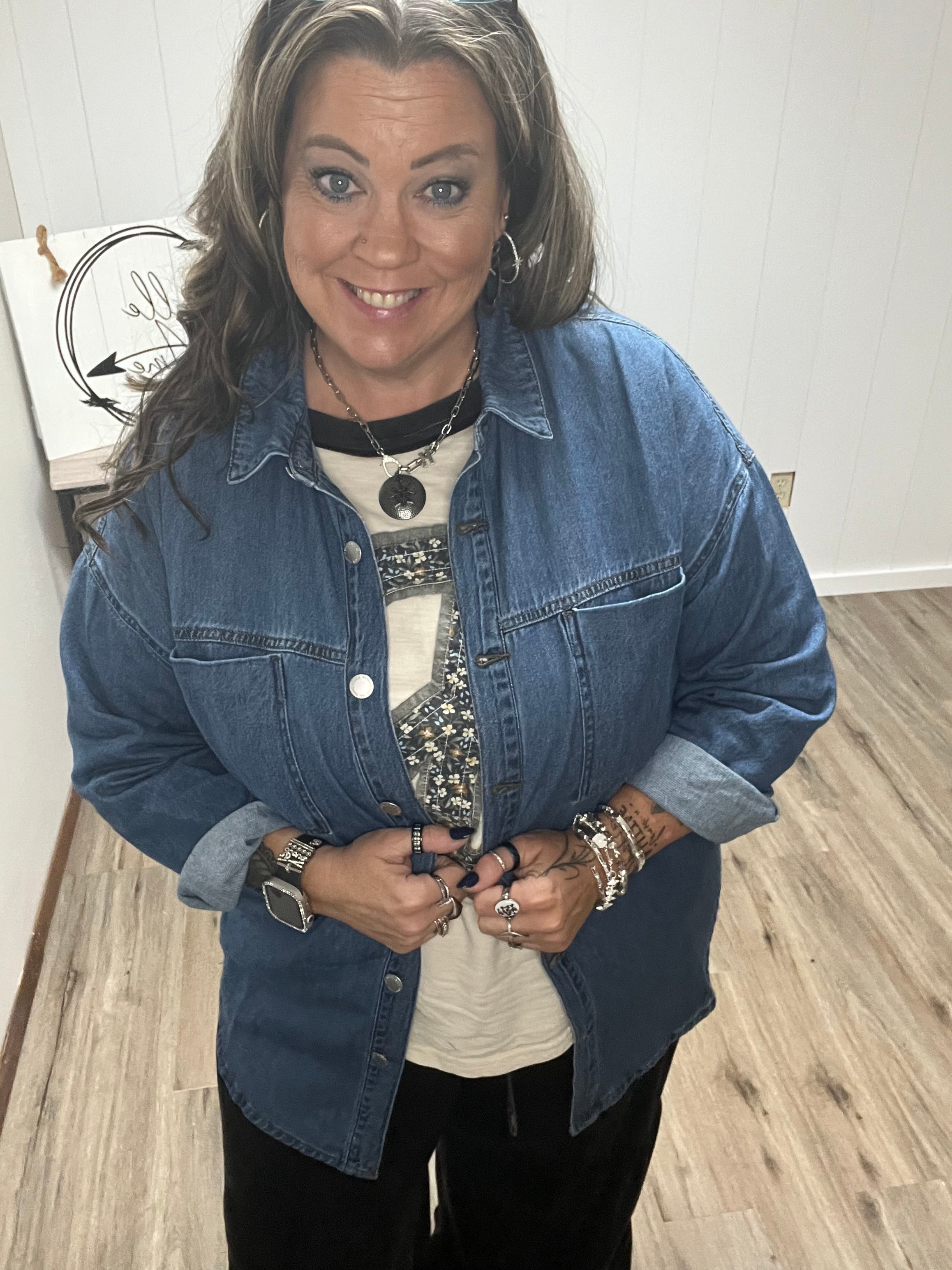 OVERSIZED DENIM SHIRT