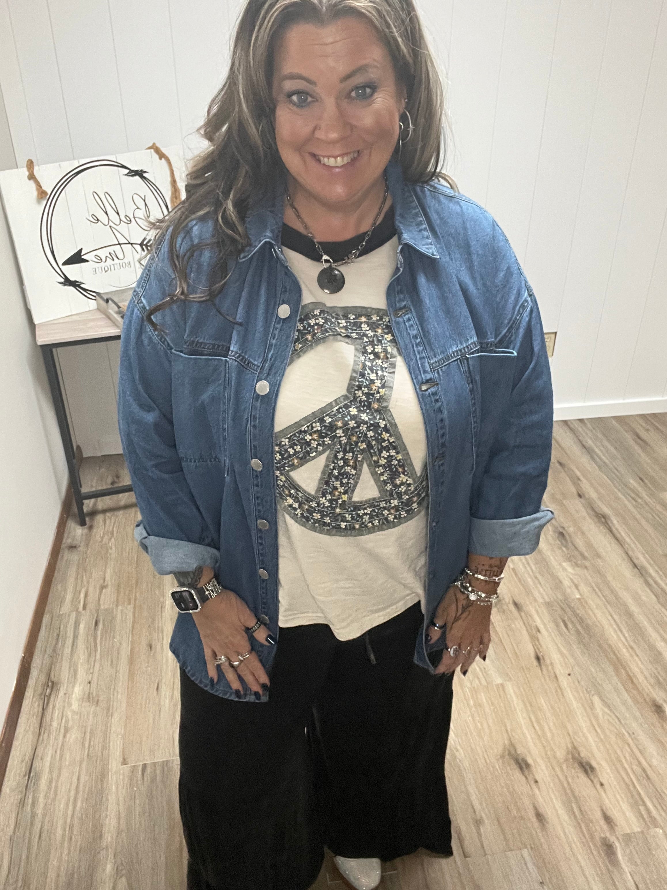 OVERSIZED DENIM SHIRT