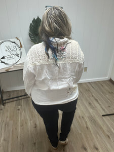 WAFFLE FLORAL WITH TIE