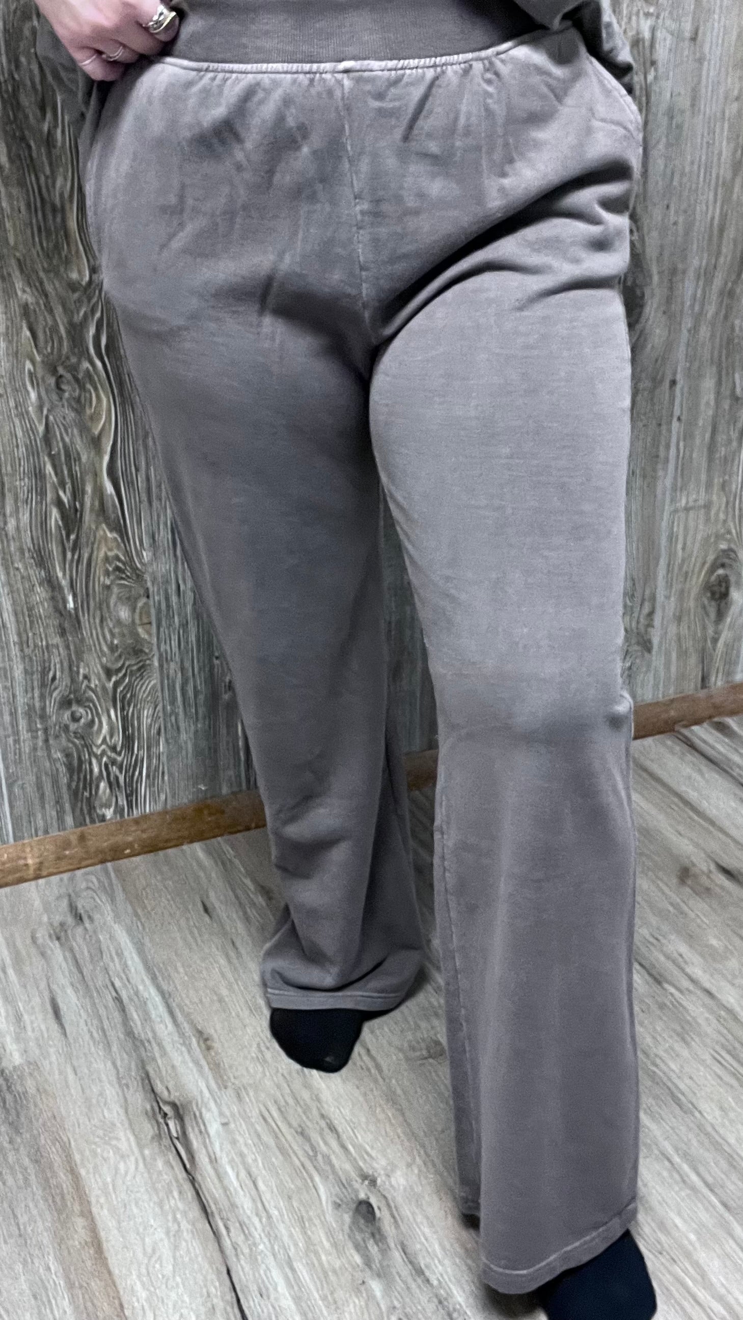 ZENANA WASHED WIDE LEG
