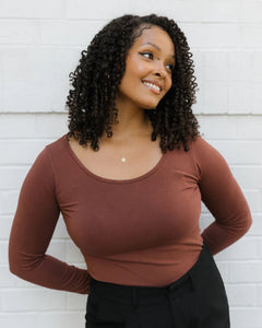 ELIETIAN CURVY LONG SLEEVE REVERSIBLE