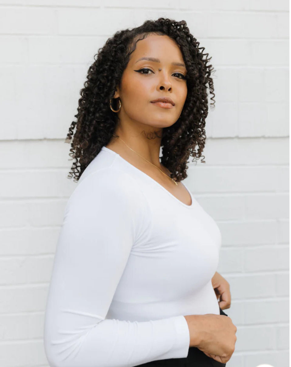 ELIETIAN CURVY LONG SLEEVE REVERSIBLE