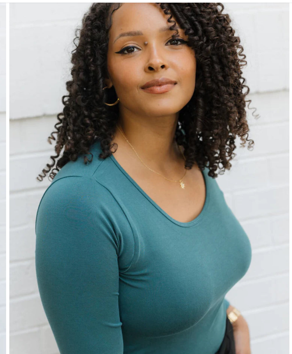 ELIETIAN CURVY LONG SLEEVE REVERSIBLE