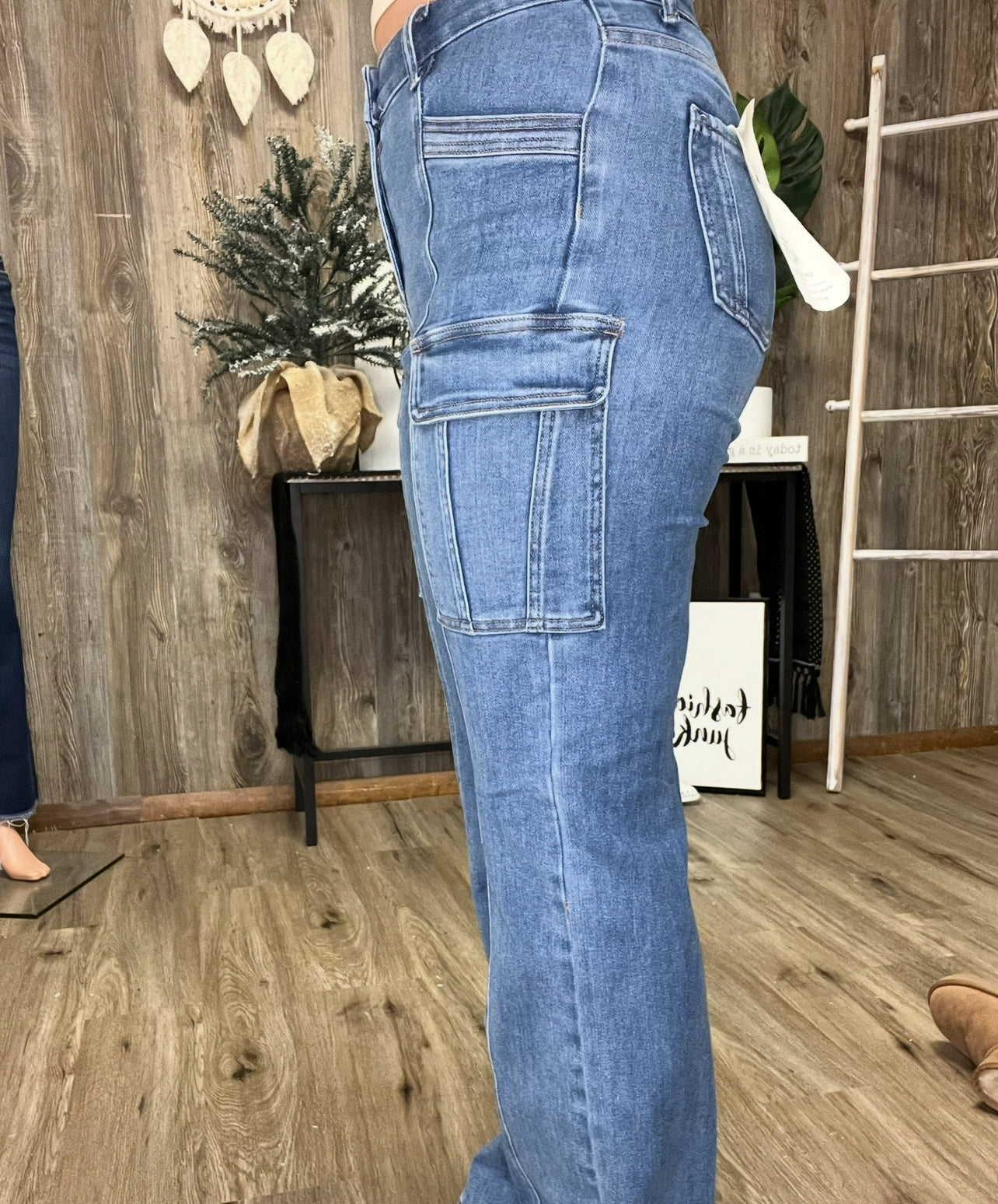 CARGO STRAIGHT DENIM