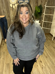 CORDED SWEATSHIRT