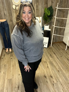 CORDED SWEATSHIRT