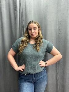 SHORT SLEEVE  SWEATER