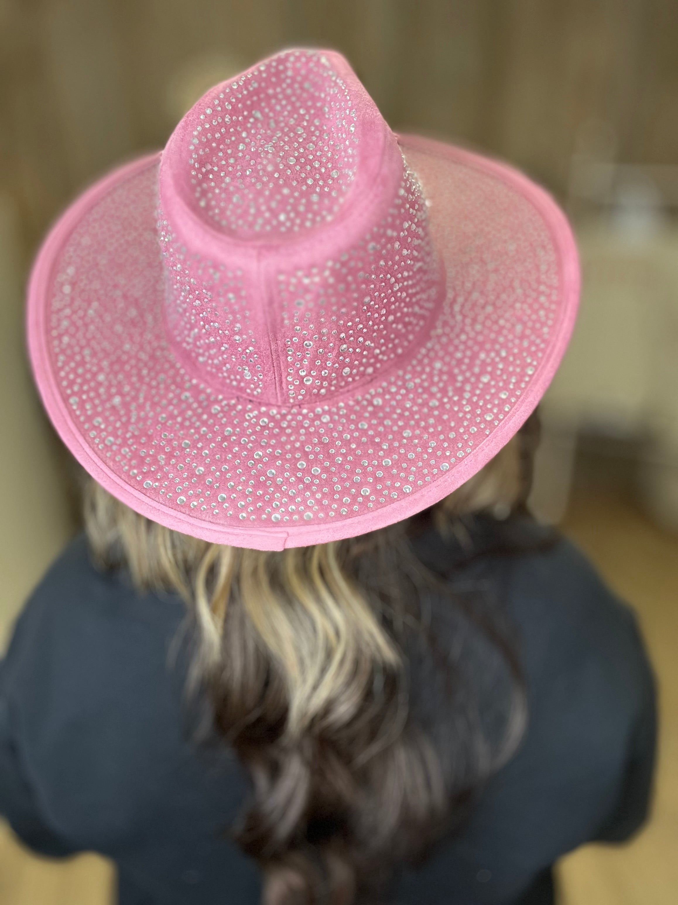Collections by Fame Accessories - Rhinestone Studded Cowboy Hat