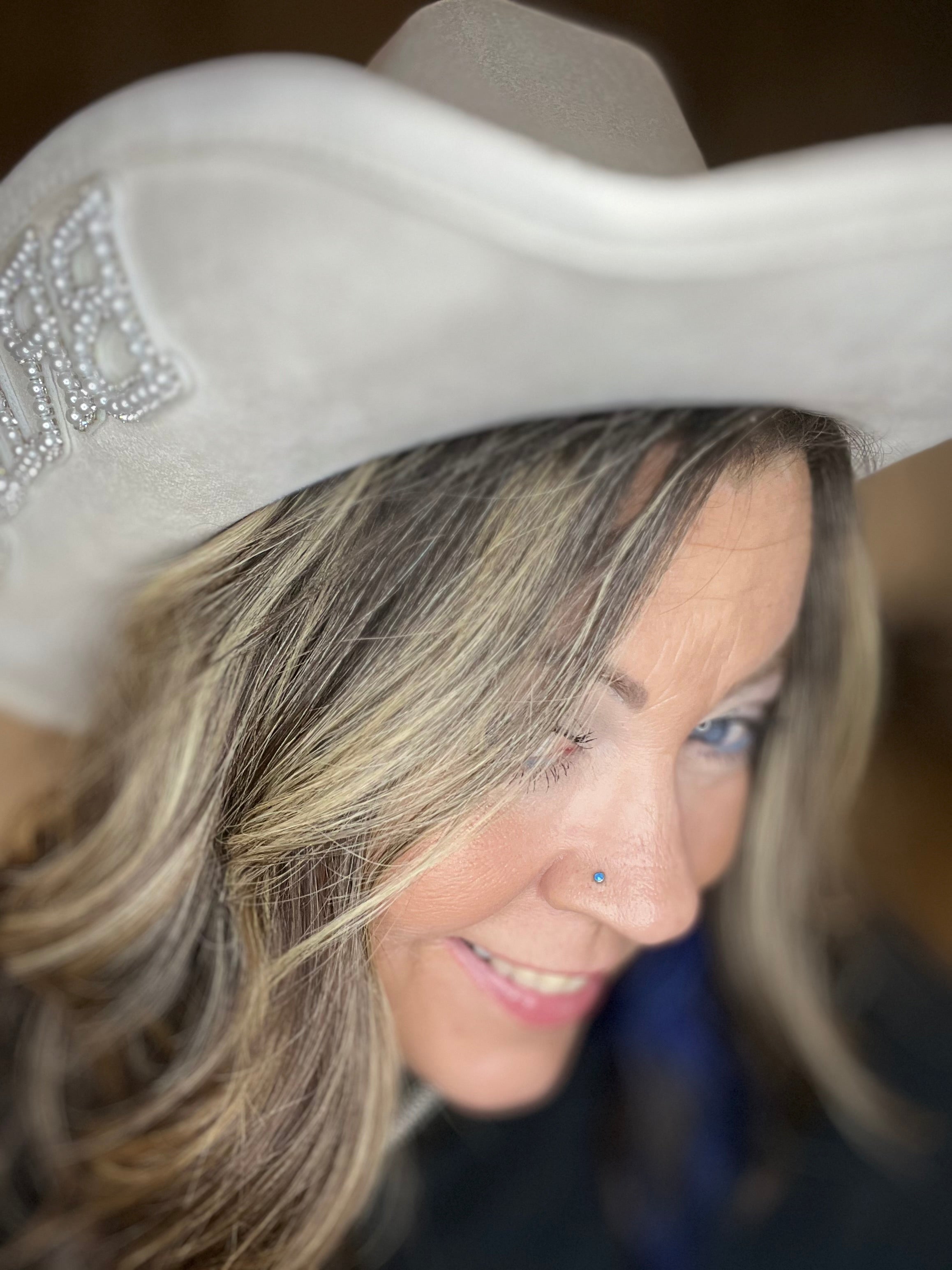 Bride Veil Cowboy Hat